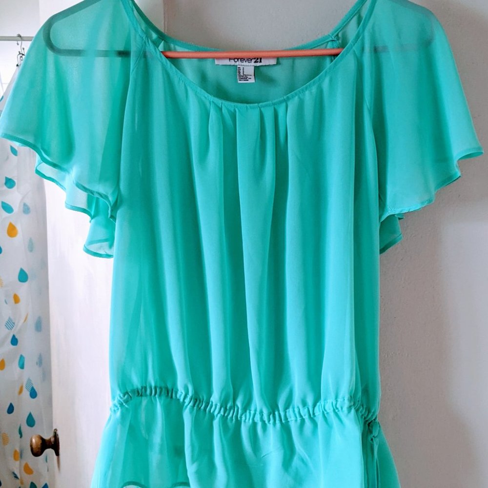 Mint Green Blouse